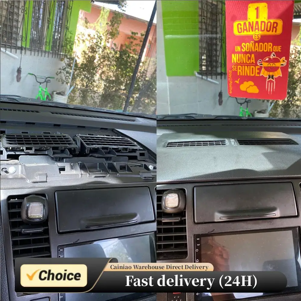 Car Air Conditioner Panel Durable Car Instrument Cover Plate Plastic Auto Dashboard Panel Shell for Nissan Tiida 2005-2011