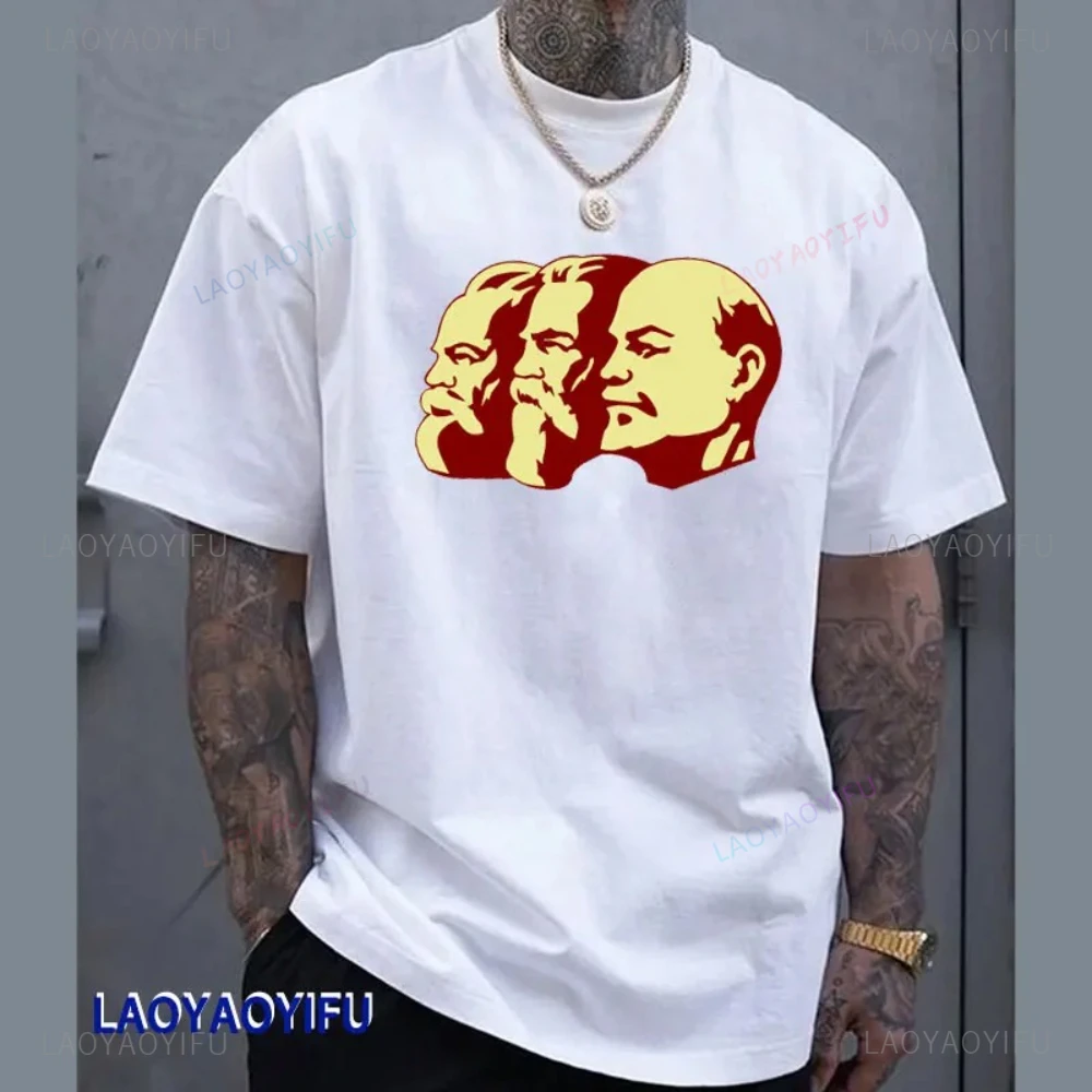 Retro Born in The USSR CCCP National Emblem of The Soviet Union Printed T-shirt Summer Cotton Short Sleeve O-Neck Men T Shirt