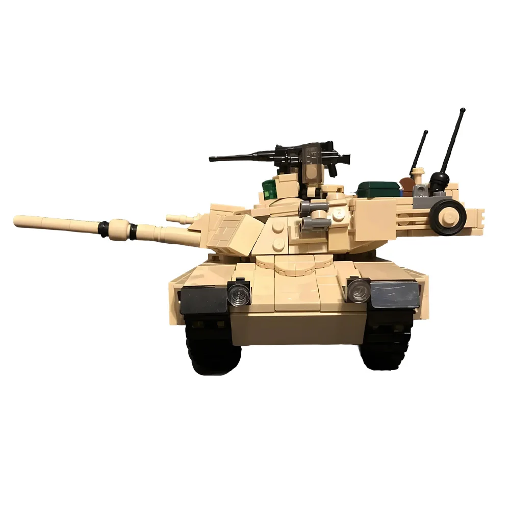 

MOC M1A2 Abrams Building Blocks Military Combat Tank High-Tech Vehicle Toy Adult Gift