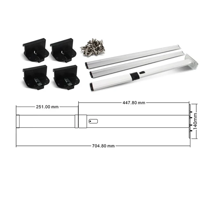 High-Quality Rv Accessories Aluminum Alloy External Mobile Folding Table Leg Guide Rail Rv Storage And Disassembly Table Legs