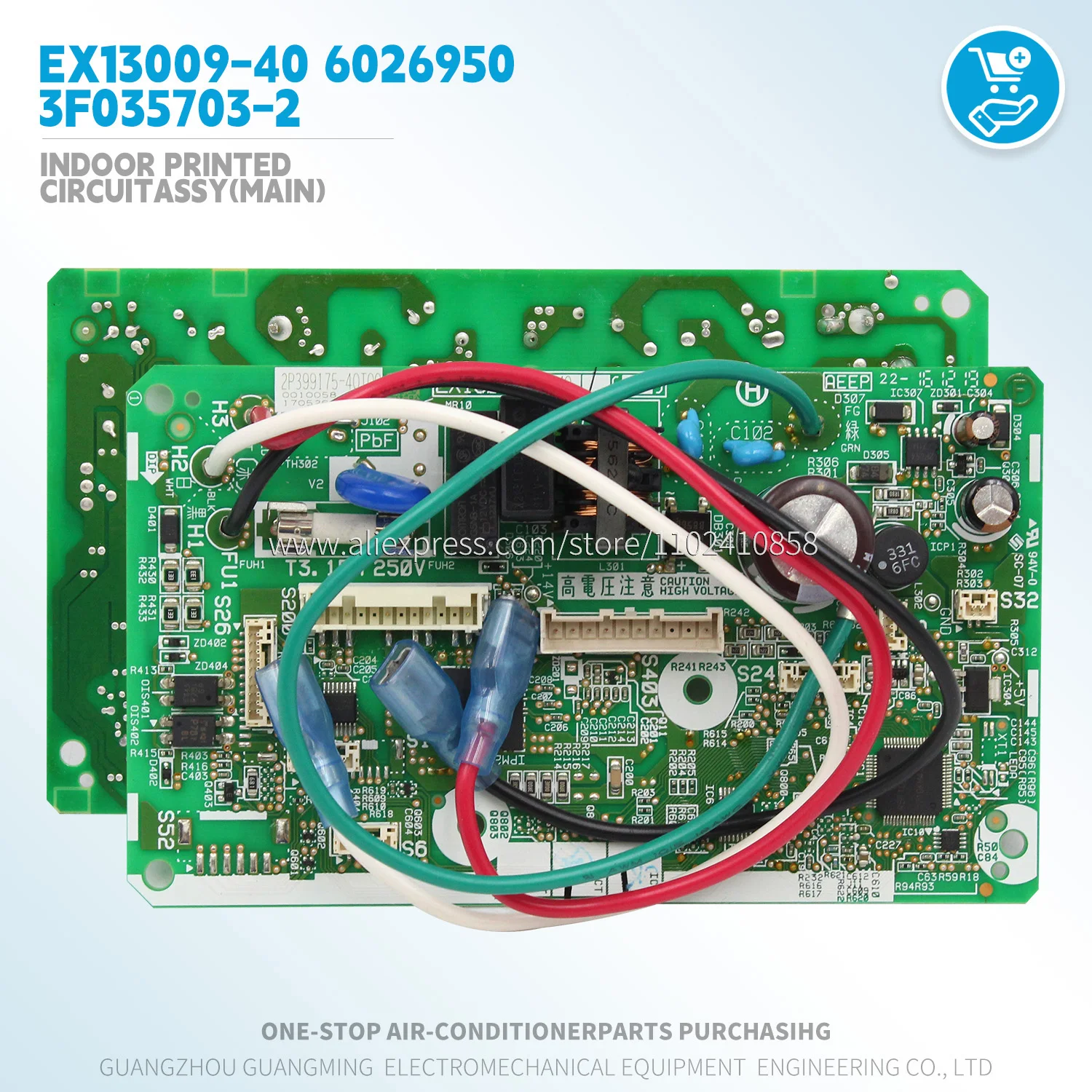 

Printed Circuit Board Assembly main control EX13009-40 6026950 3F035703-2 for Daikin Indoor unit air conditioner parts HVAC pcb
