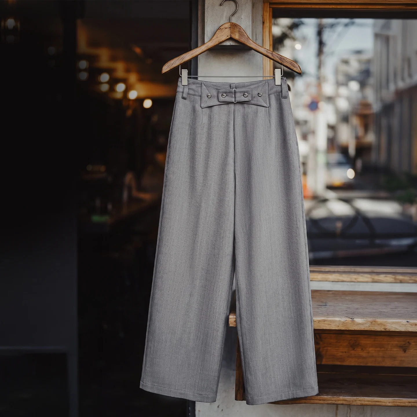 Maden 2026 New Vintage Old Money Grey Suit Pants Women Loose Wide Leg Pleated Straight Thin Draped Summer Formal Trousers Office
