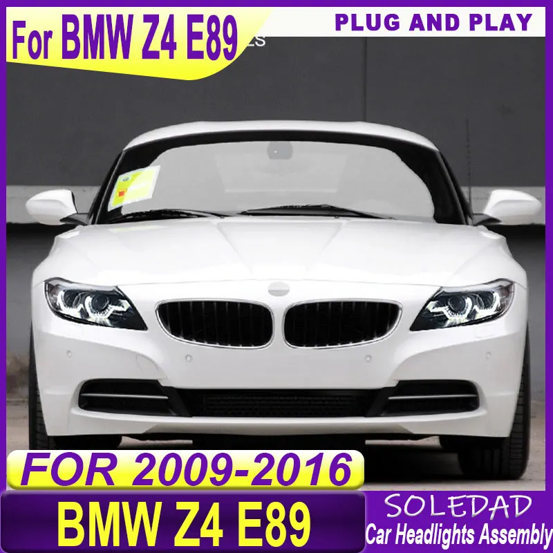Car Headlights for BMW Z4 E89 Headlights 2009 2010 2011 2012 2013 2014 2015 2016 LED Headlight DRL Hid Head Lamp Accessories