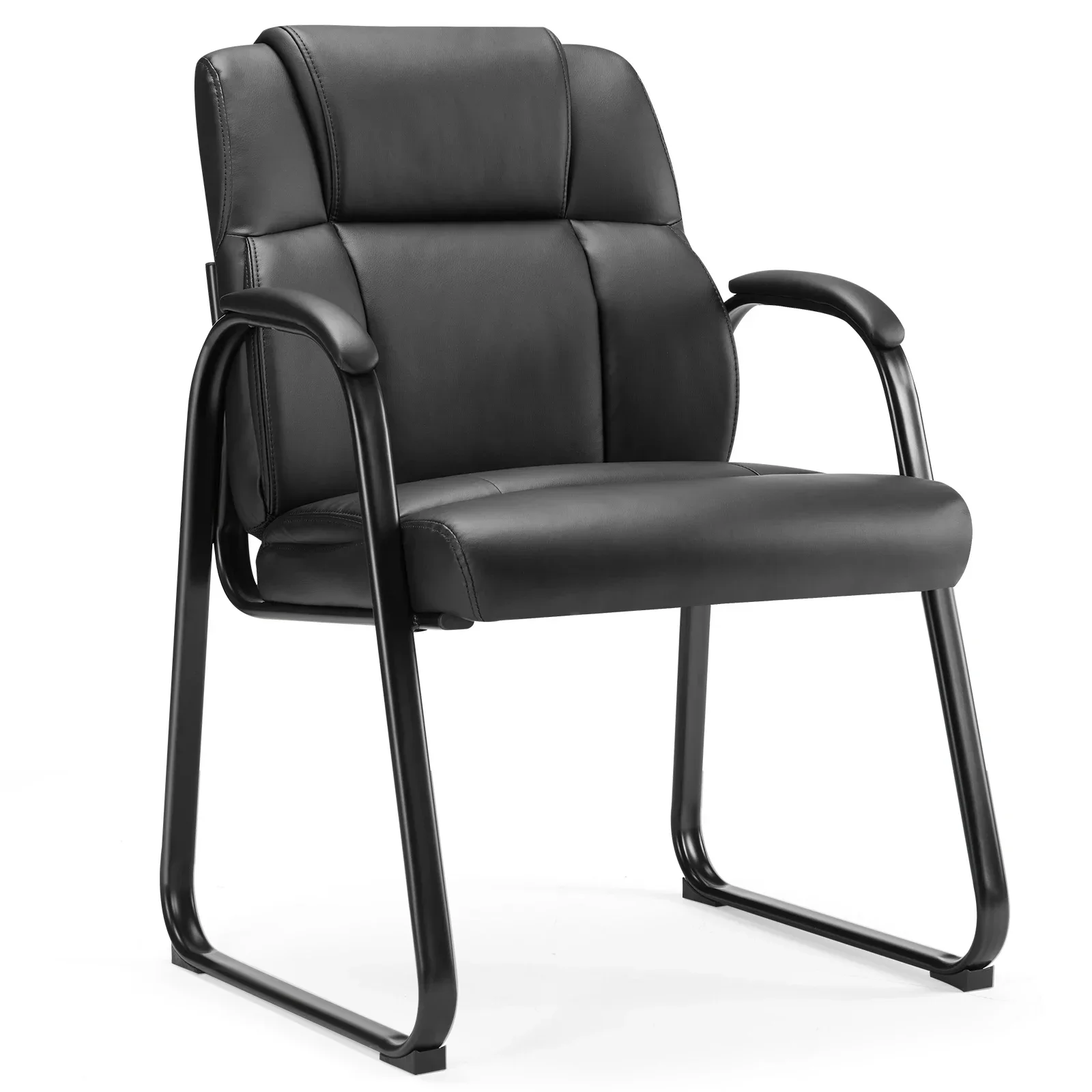 #For Ergonomic Padded Backrest Office Chair Waterproof PU Leather Waiting Room Seat Thickened Sponge