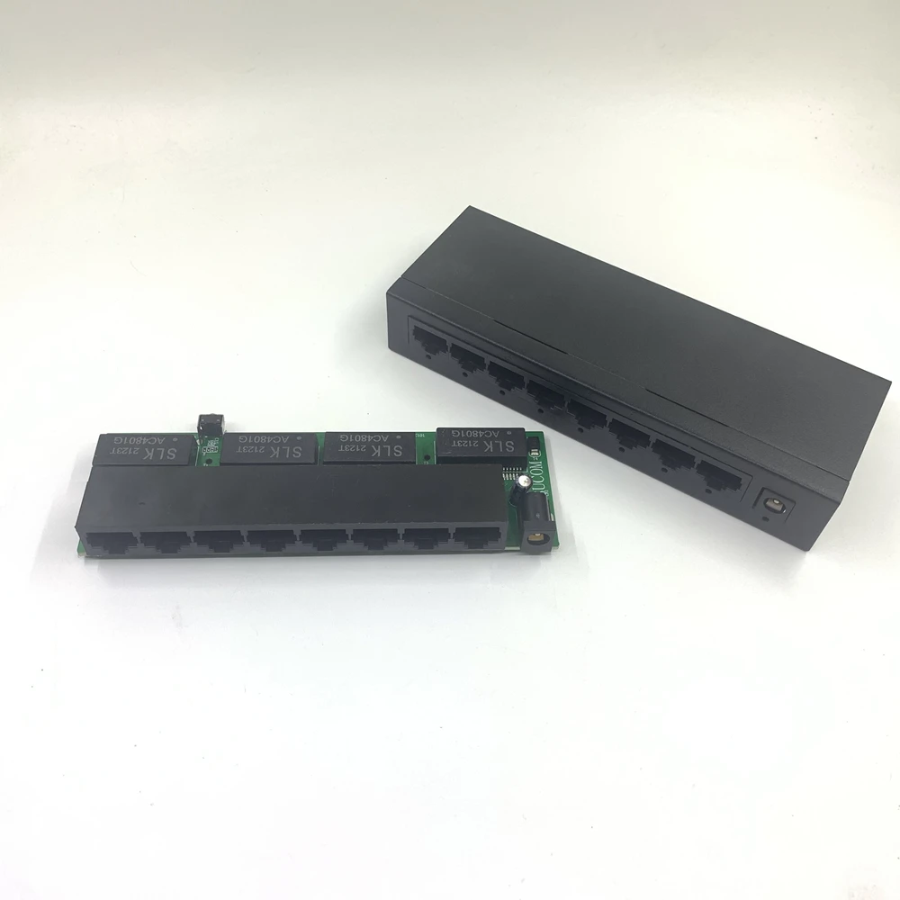 8-port 1000M managed switch VLAN/DHCP/LACP/IGMP Ethernet switch 10/100/1000Mbps Ethernet Switch 192.168.1.1 gateway HUB switch