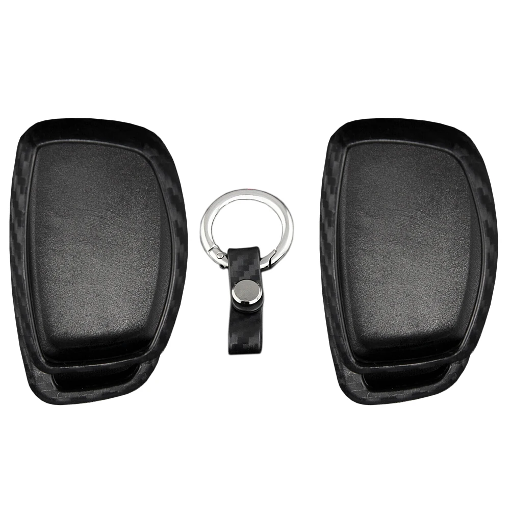 

Чехол-брелок из углеродного волокна для Hyundai Tucson Elantra Sonata Ioniq 2015-2019, автомобильные аксессуары