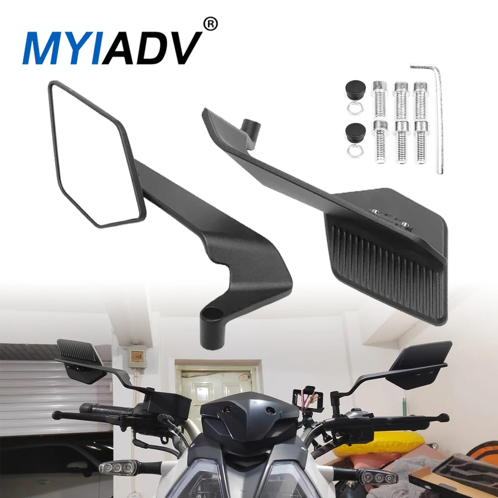 

Universal Foldable Motorcycle Wing Mirror Invisible Rearview Side Mirrors For Honda ADV350 ADV NSS 350 XADV750 For Yamaha MT03