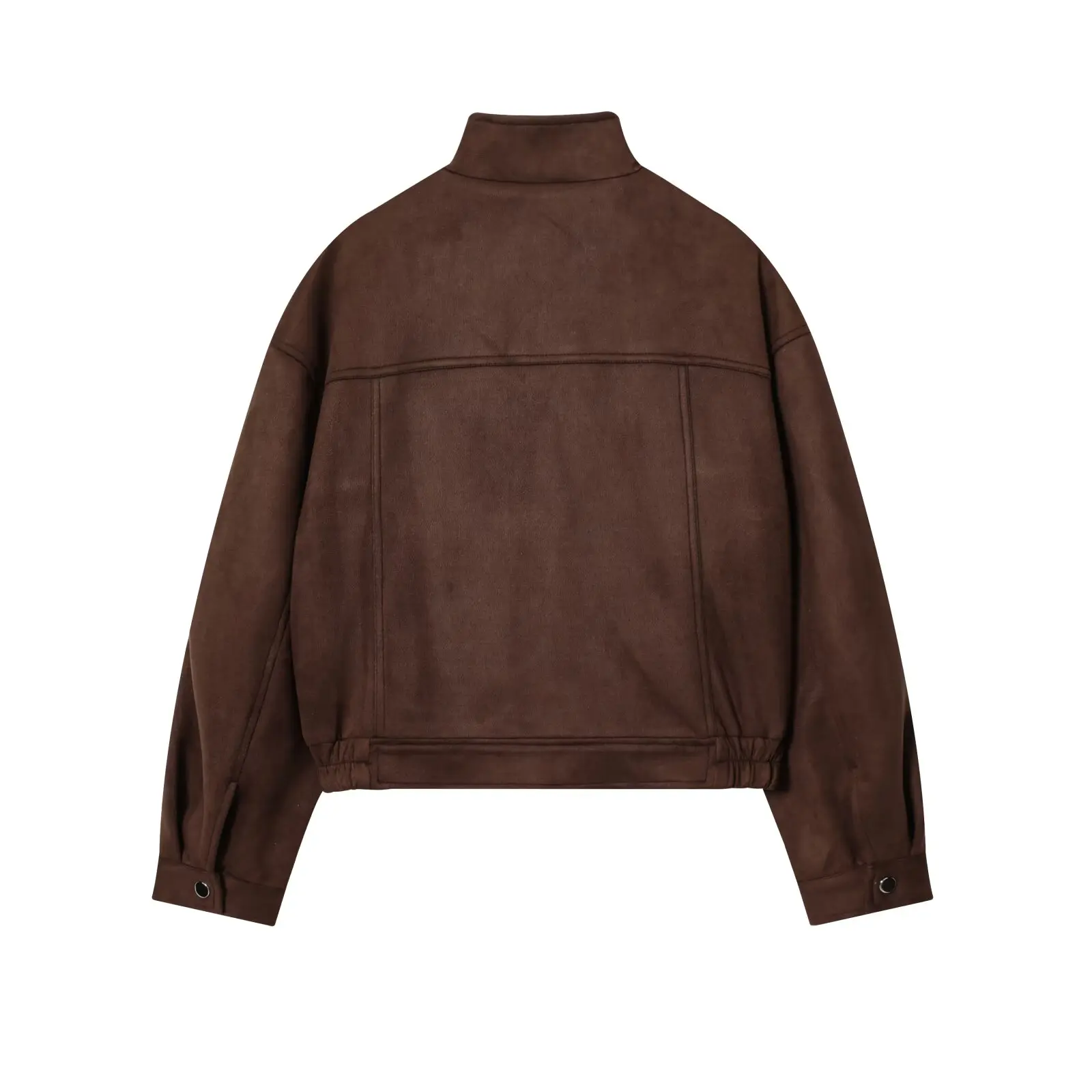 معطف JNLEAOG للسيدات للخريف معطف خريفي جديد Sle ket مزين من جلد الغزال الصناعي ملابس خارجية من البوليستر للسيدات #5