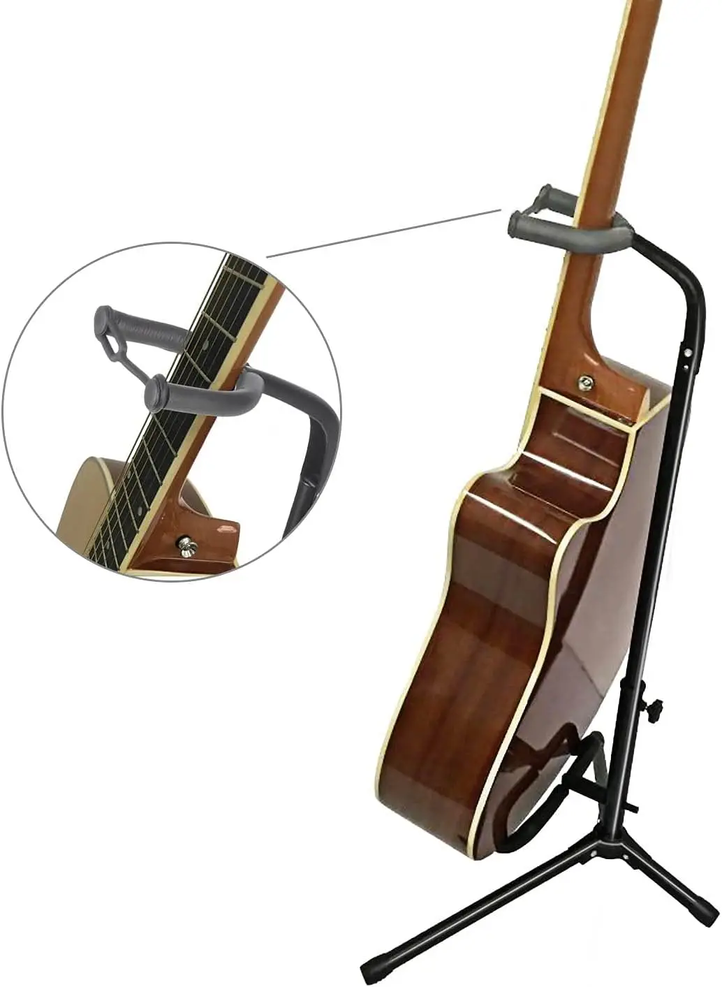 Telescopic Guitar Stand Acoustic/Electric/Bass Universal Adjustable Tripod Stand