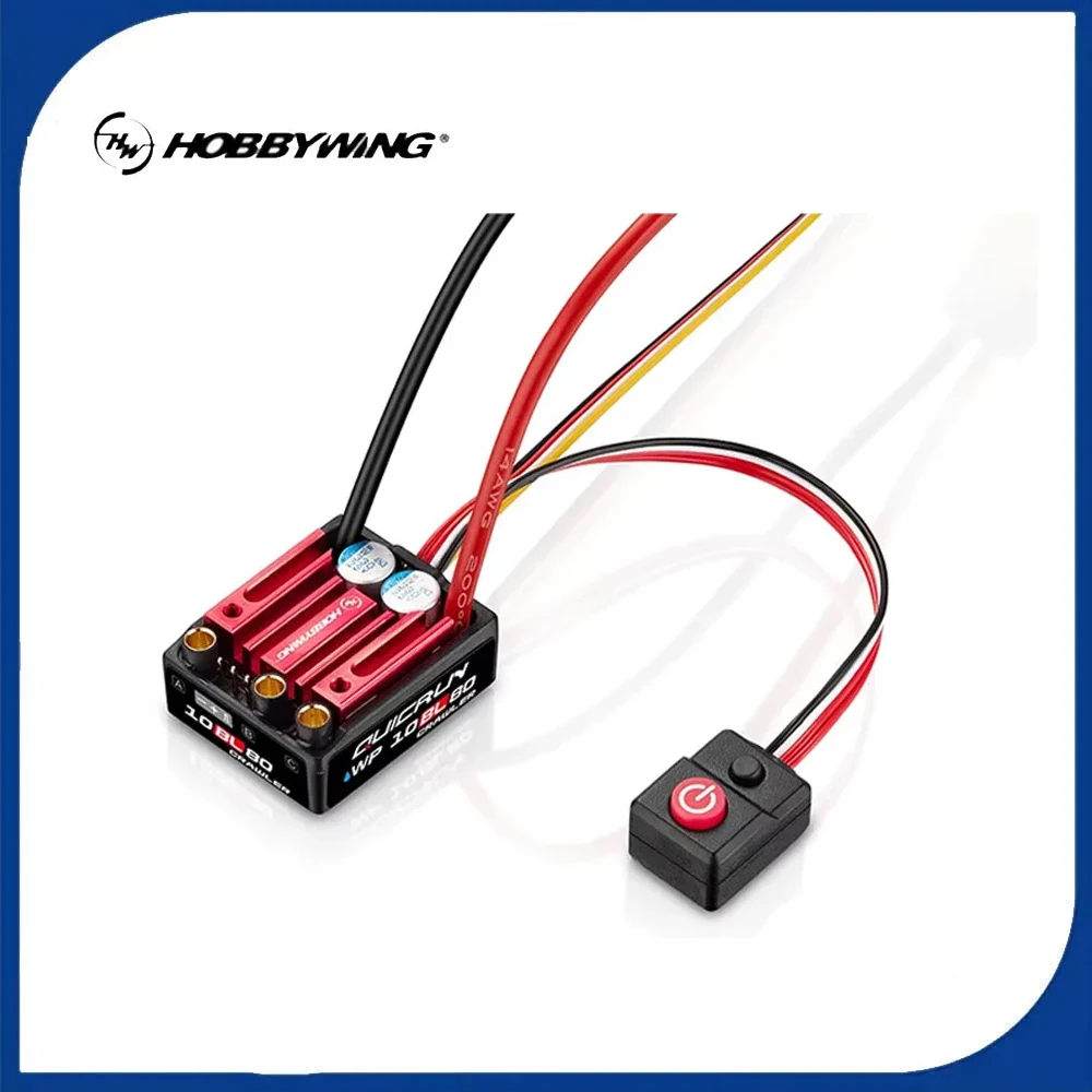 

HobbyWing QuicRun WP 10BL80 Waterproof ESC for 1/10 RC Car 2-4S LiPo 80A Compatible with QuicRun Outer 3530 SL Motor