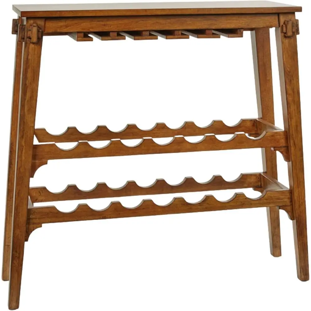 

Стол-подставка для вина - Винтажный дуб - Изготовлен из дерева - Деревянная подставка для бутылок - Отдельно стоящие напольные стеллажи - Винтажный декор для хранения - Tu