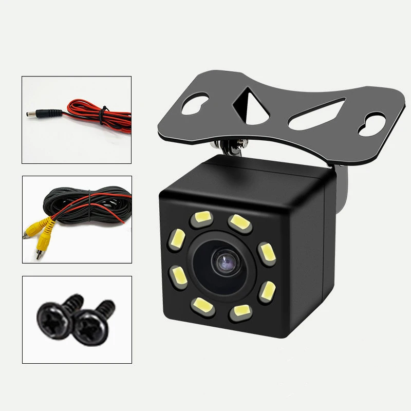 Telecamera per retromarcia per Auto 8/12 LED visione notturna retromarcia Monitor per parcheggio automatico CCD Video HD impermeabile