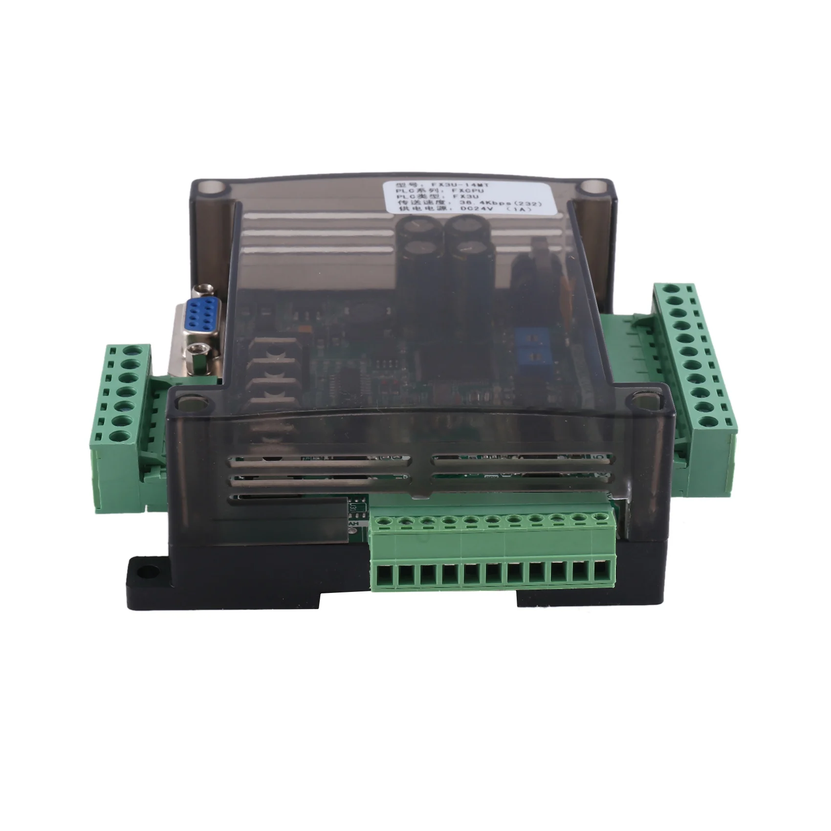 FX3U-14MT Compatible with FX1N 2N PLC Industrial Fx3U Data Register 8 in 6 Out Anolog 6AD 2DA Modbus 485(A)