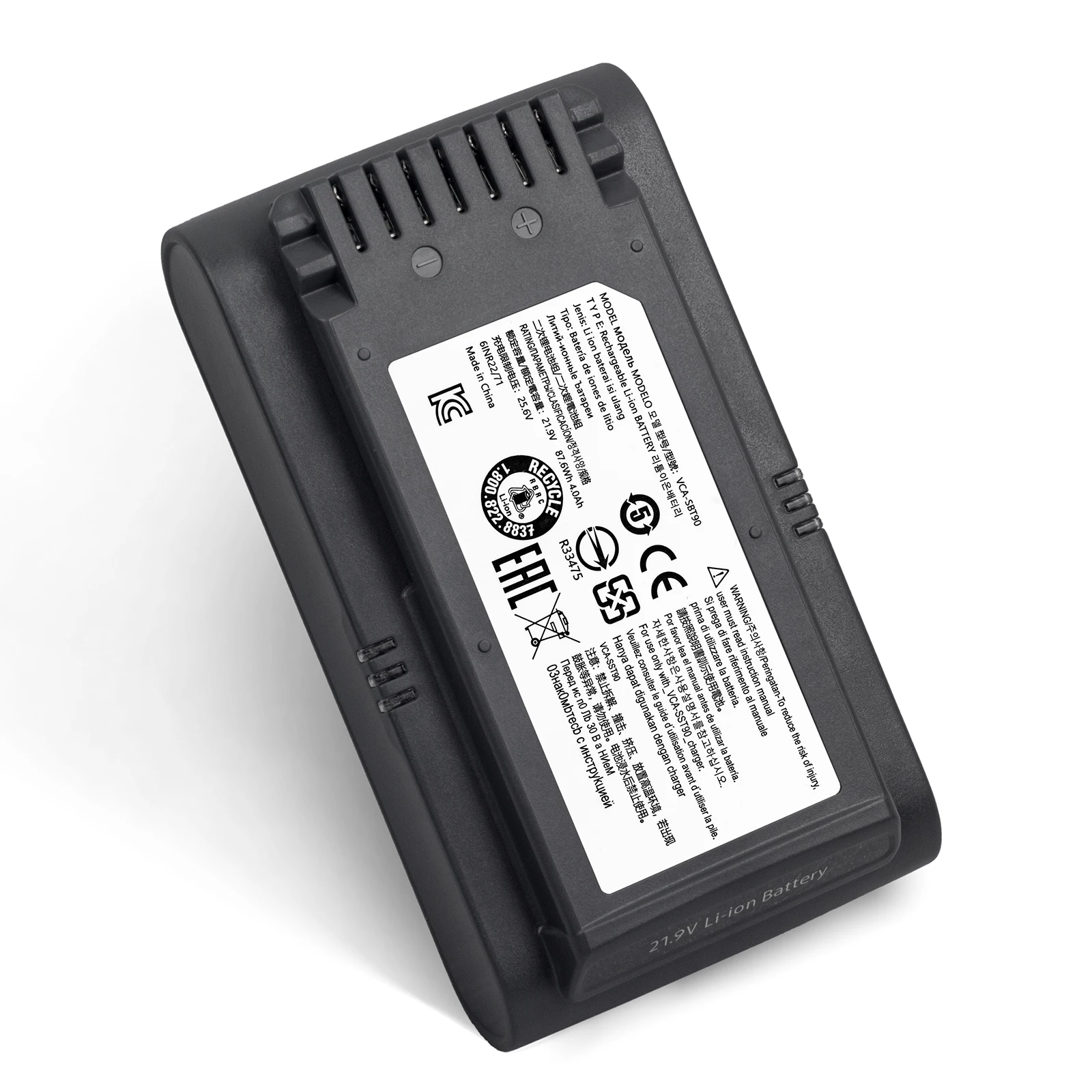 

Replacement Battery for Jet 75/90 Series Vacuum | 62.42Wh 21.9V | Model VCA-SBT90