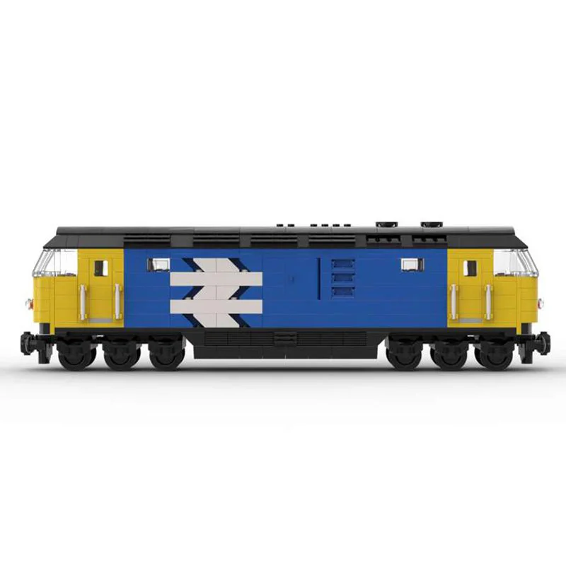 City Transportation British Rail Class 47-8 Stud Wide Trains Model Building Block MOC Brick DIY Assemble Creative Toy Gift