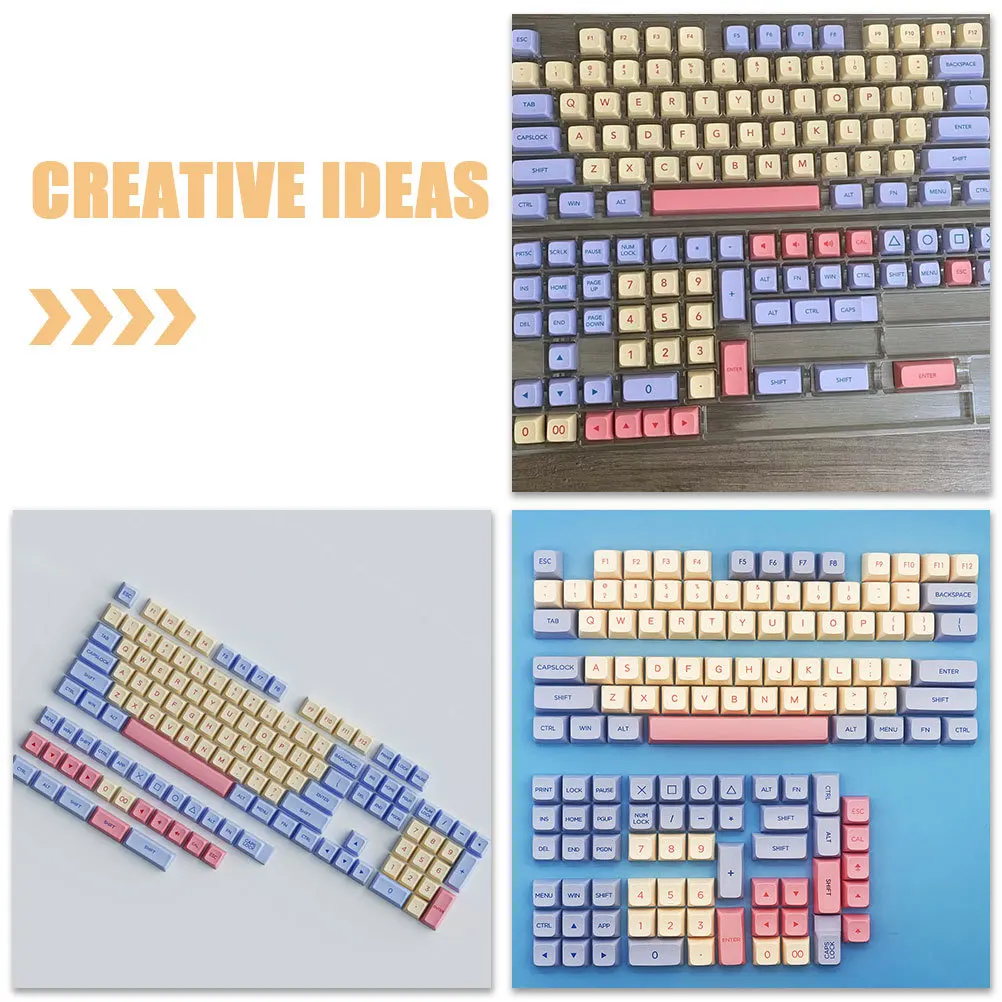 132 stücke Ersatz Keycap Set Für Mechanische Gaming Tastatur Universal Fit Kunststoff Schlüssel Kappen Computer Peripherie Zubehör