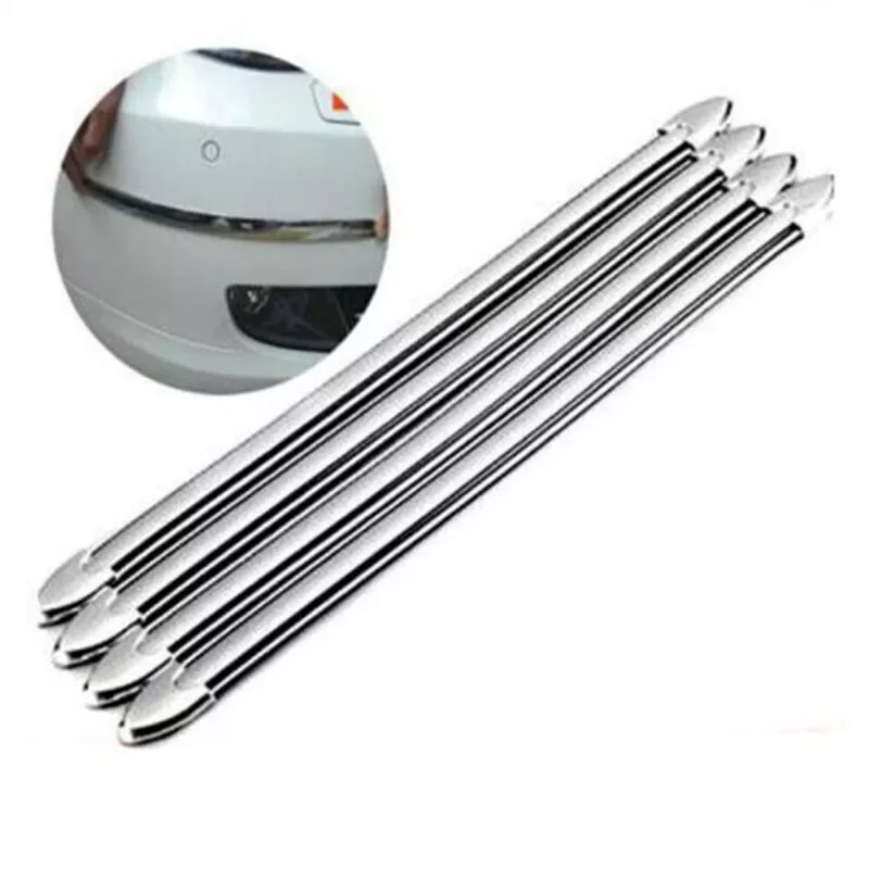 

4Pcs Car Bumper Protector Strip Guard Corner Protection Strips Scratch Protector Styling Mouldings Anti-Collision Exterior