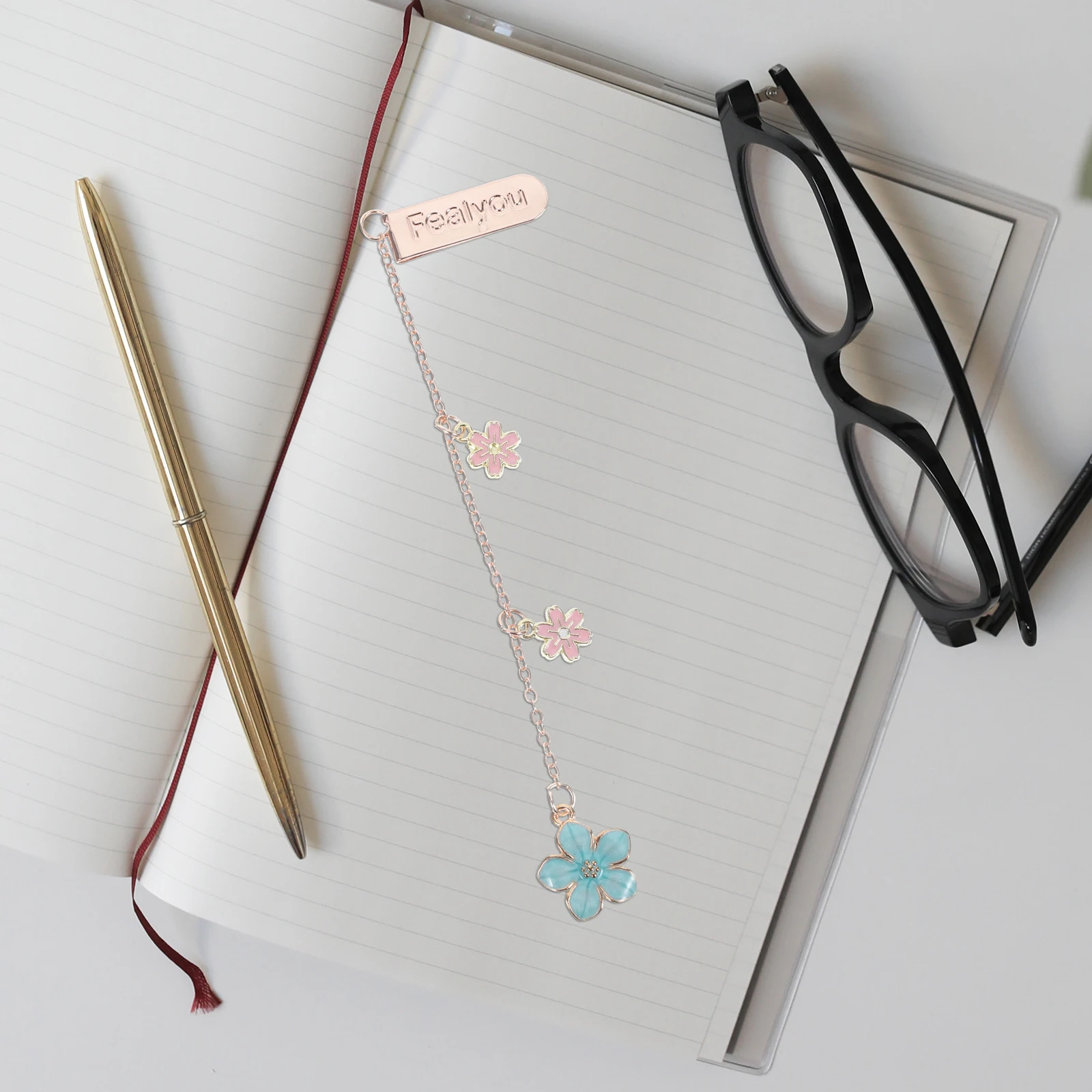 

Zinc Alloy Bookmark Vintage Creative Stationery Gift Metal Bookmarks Pendant Marker Gifts For School Office Adorable Design Long