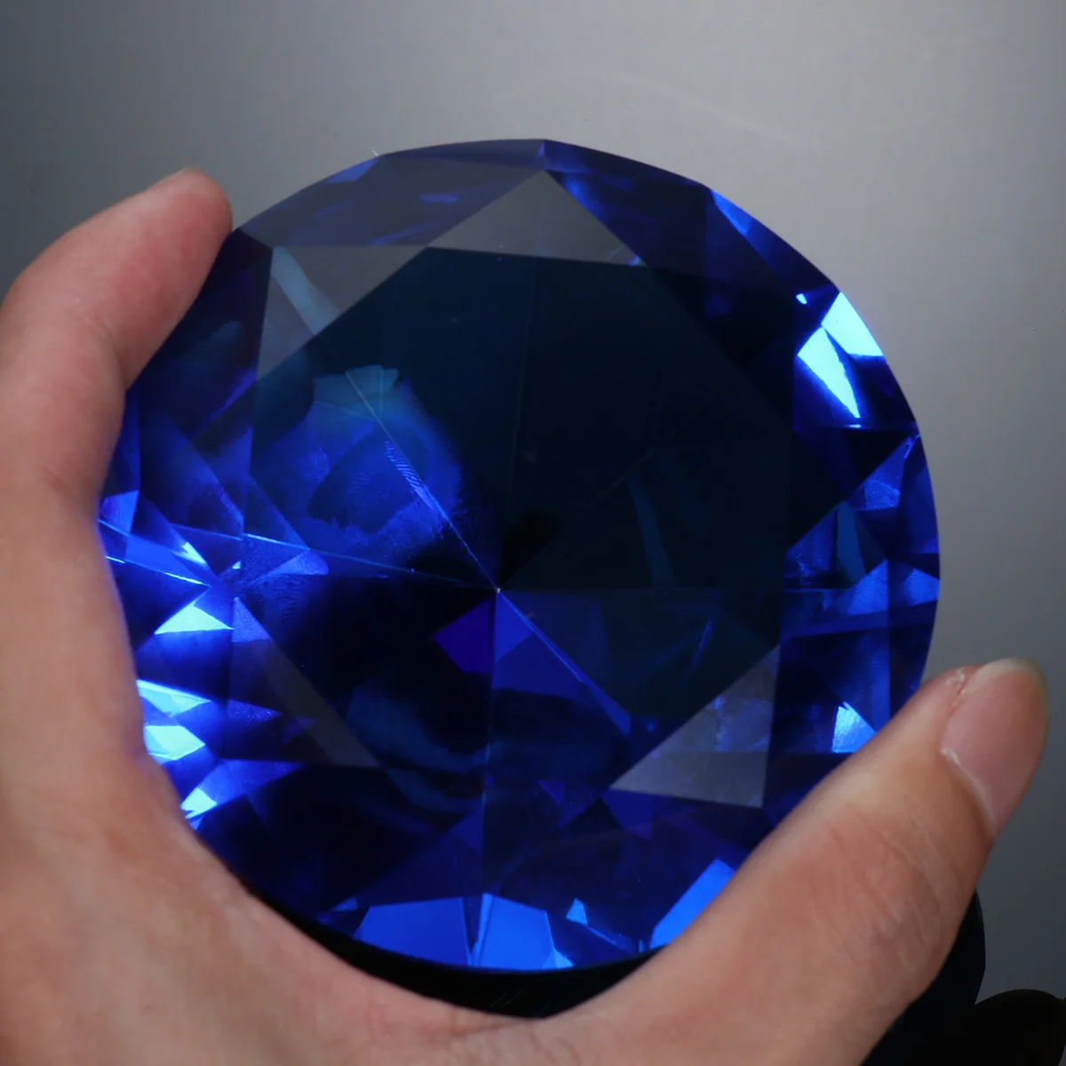 

2Pcs 60mm Decor Faux Crystal for Wedding Home Romantic Atmosphere Bridal Shower Transparent Faux Diamond