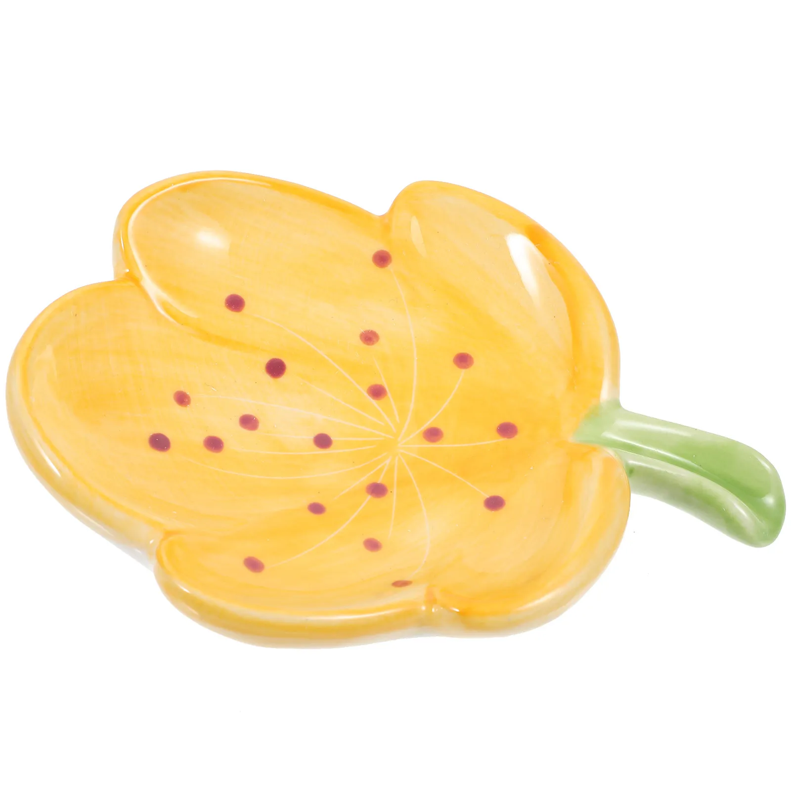 Flower Soap Tray Ceramic Bathroom Decor Quick Drying Safe Storage Multifunction Practical Countertop Sink Accessory