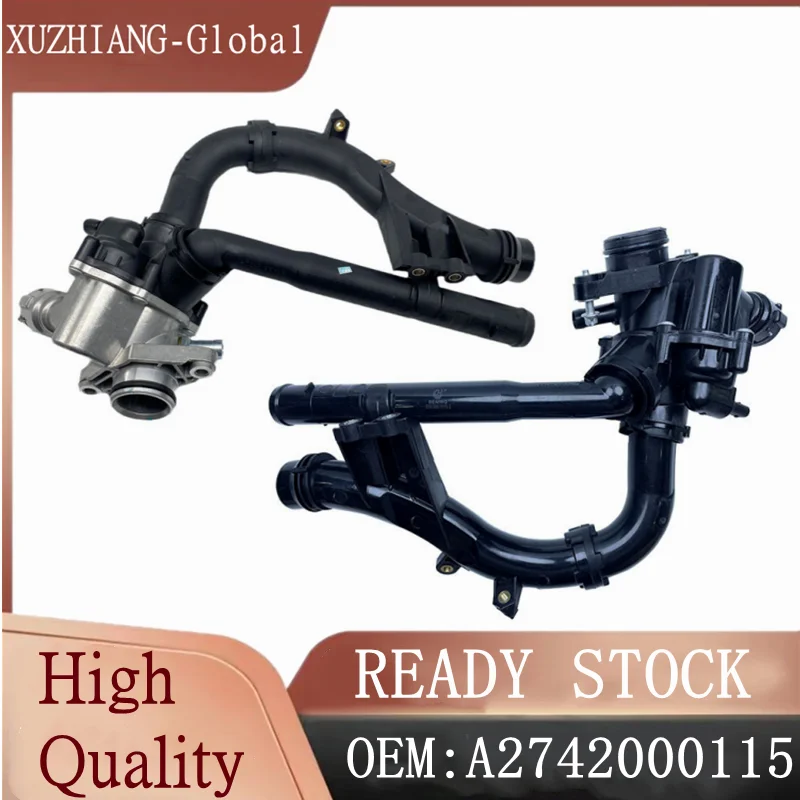 

Coolant Thermostat Housing 2742000115 A2742000115 For Benz W205 W212 W213 X253 X204 W448 GLC GLK CLS C200 C300 E200 E260 E300