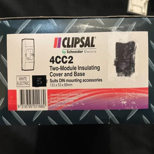 2026 Clipsal - Two Insulating Cover/base (4cc2) Brand New Original Spot Plc