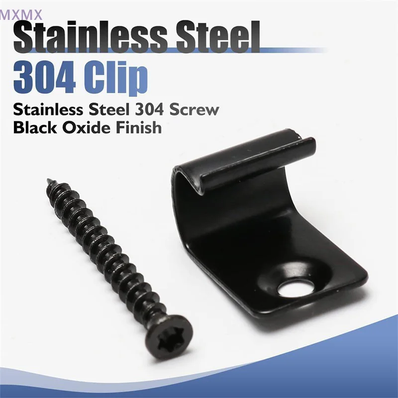 50/100Pcs Composite Deck Clip Outdoor Universal Flooring Fasteners Furniture Accessories Easy-Assembly Stainless Starter Clips