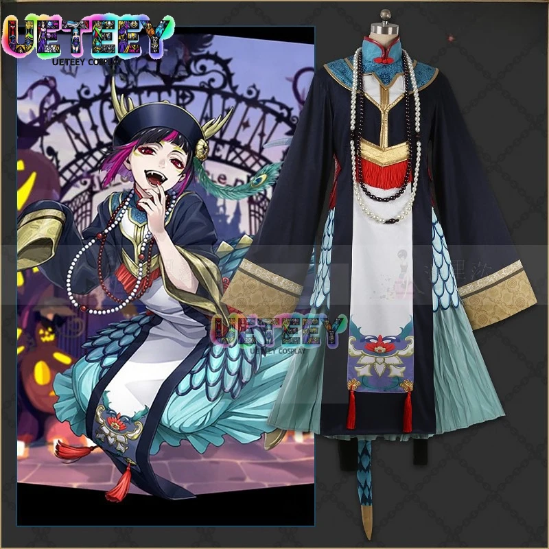 

UETEEY Cos Twisted Wonderland Lilia Sebek Malleus Косплей Костюм Хэллоуин Аниме Костюм Нестандартного Размера
