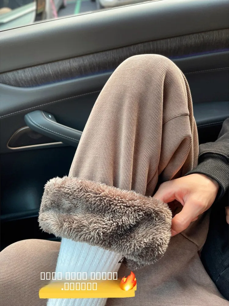 

Мужские зимние повседневные брюки с начесом, теплые вельветовые широкие брюки в американском стиле, молодежные спортивные штаны, бренд Faion