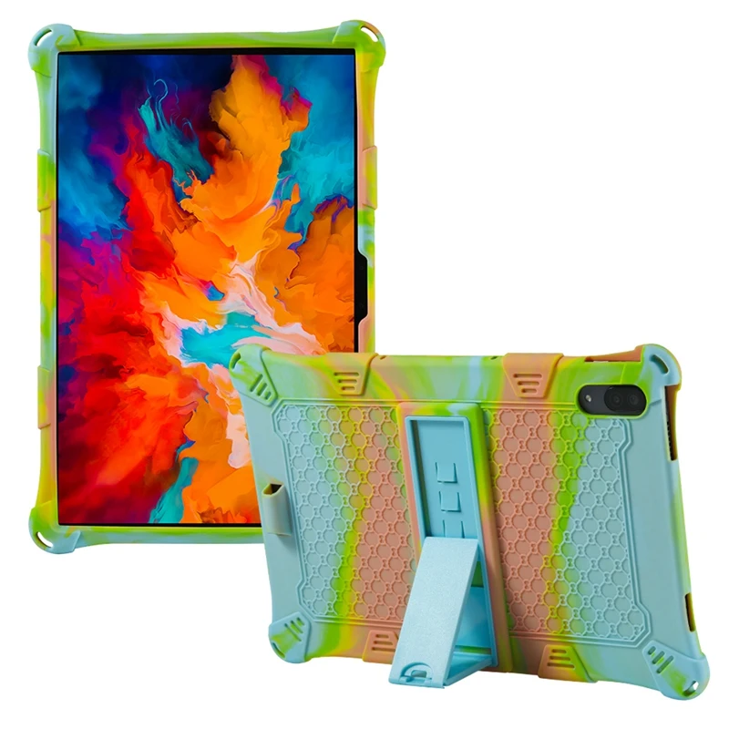 Case For Lenovo Xiaoxin Pad Pro TB-J706F 11.5 Inch Silicone Case Anti-Drop Cover With Adjustable Tablet Stand And Pen