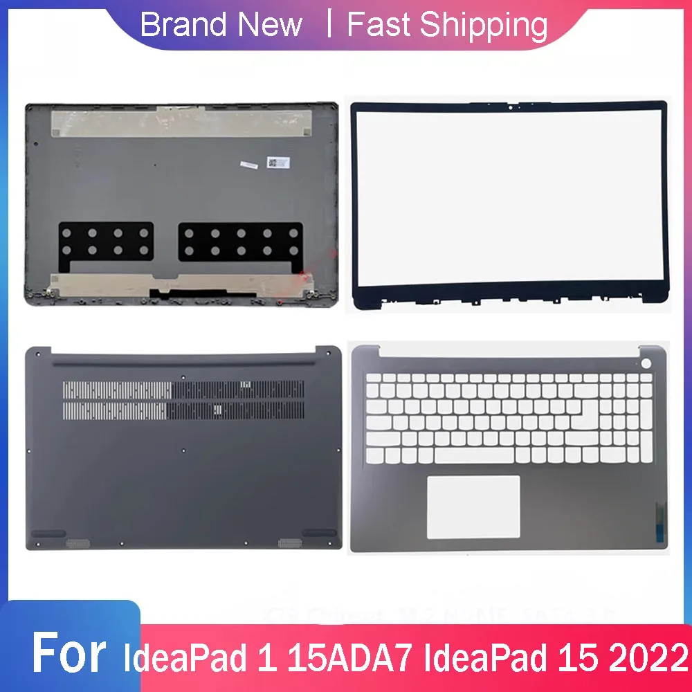 Bottom Case For Lenovo IdeaPad 1 15ADA7 15AMN7 IdeaPad 15 2022 Laptop LCD Back Cover Front Bezel Palmrest Upper Rear Lid