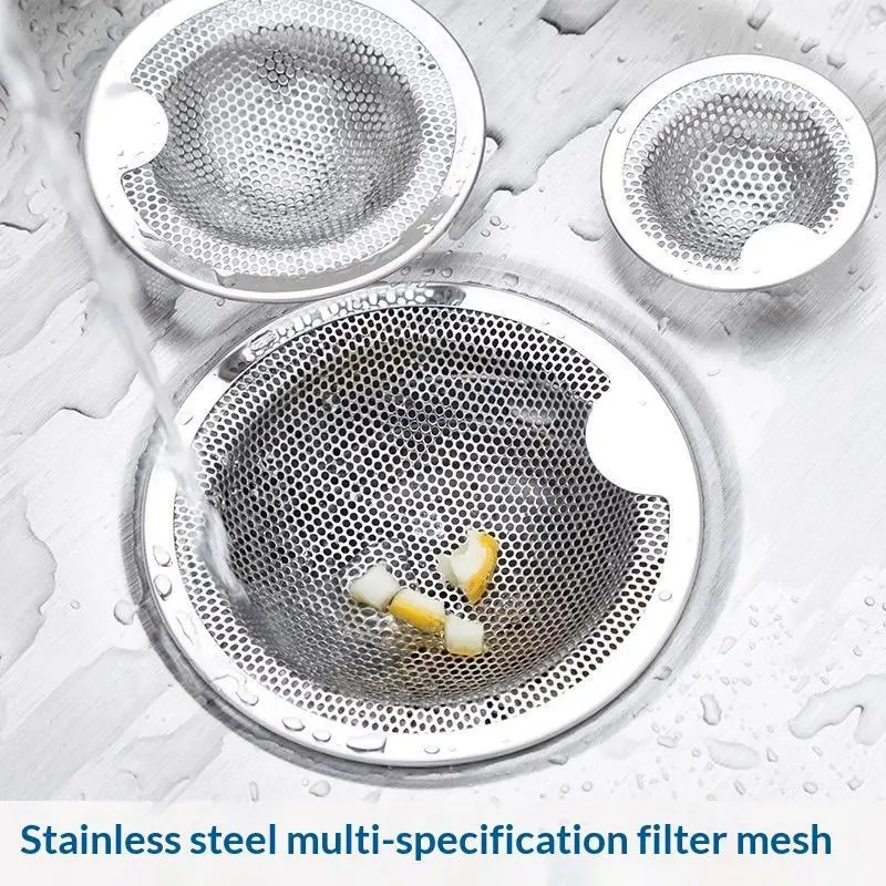 Stainless Steel Sink Drain Strainers With Durable Fine Mesh Perfect For Catching Food Scraps Preventing Clogging