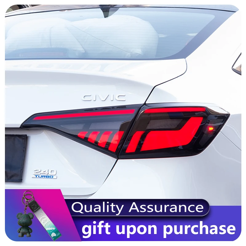 

A Pair of Car Styling For Honda Civic G11 2021-2023 Rear Light Dynamic DRL Tail Lamp LED Brake Turn Signal Automatic Accessories