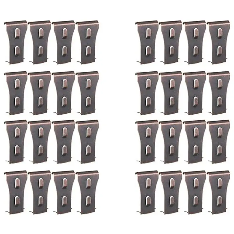 

A53Q-Brick Clips,32Pc Brick Clips For Hanging Outdoors Brick Hooks Hangers Wall Clips Picture Hangers Mount On Brick No Drill