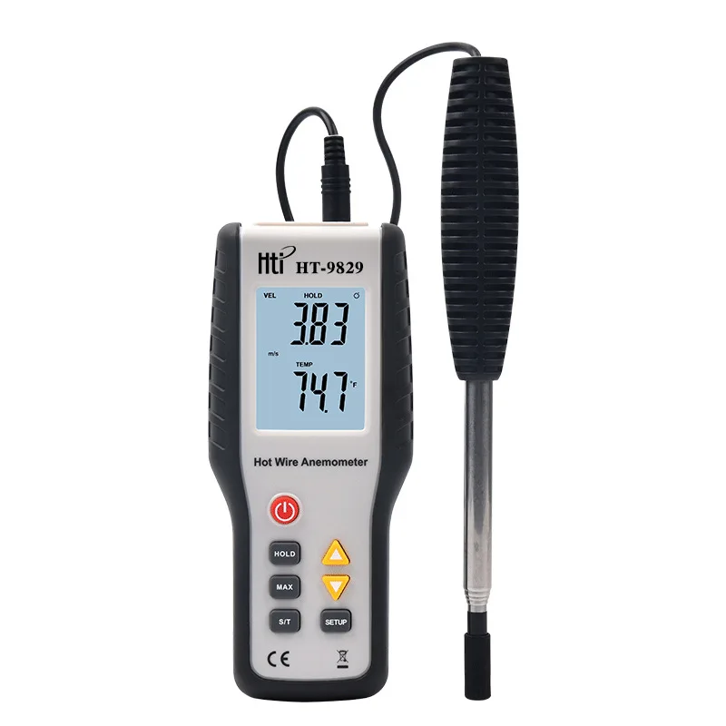 HT-9829 High-precision Thermal Anemometer Handheld Anemometer Wind Temperature And Air Volume Measuring Instrument HT9829