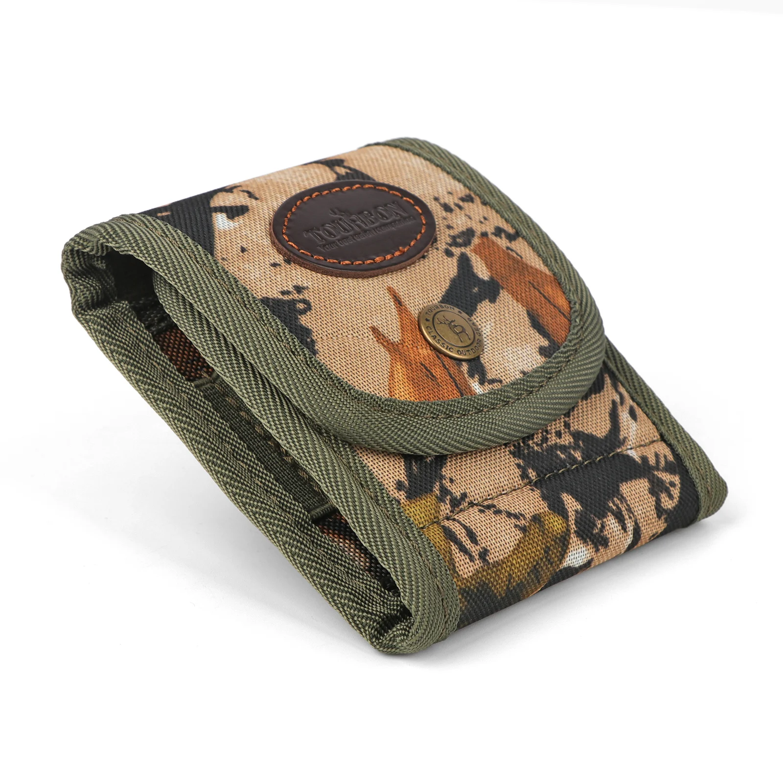 Tourbon Hunting Camo Rifle Cartridges Ammo Shells Bullets Holder Bullet Molle Pouch Wallet Clip Ammunition 45 LC/410