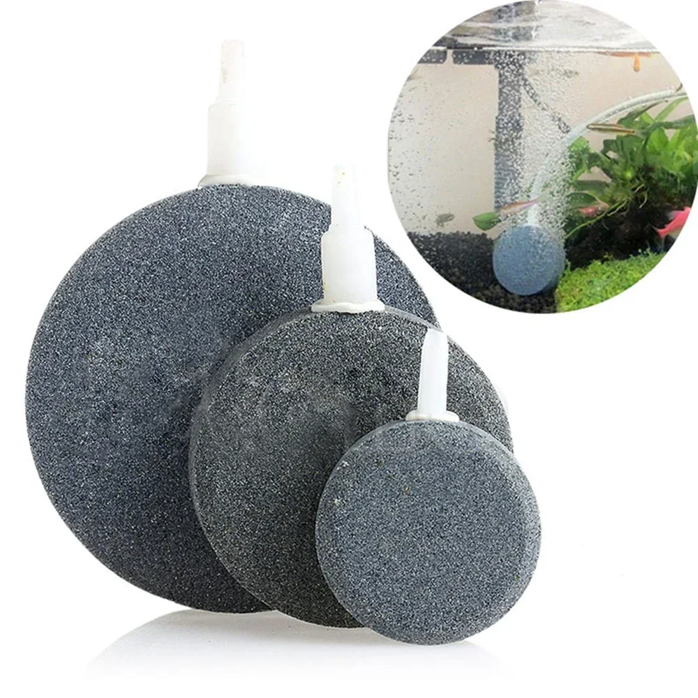 

New Air Bubble Stone Aquarium Aerator Pond Pump Disk Fish Tank Diffuser Hydroponic Oxygen Plate acuarios acesorios 40/60/80mm