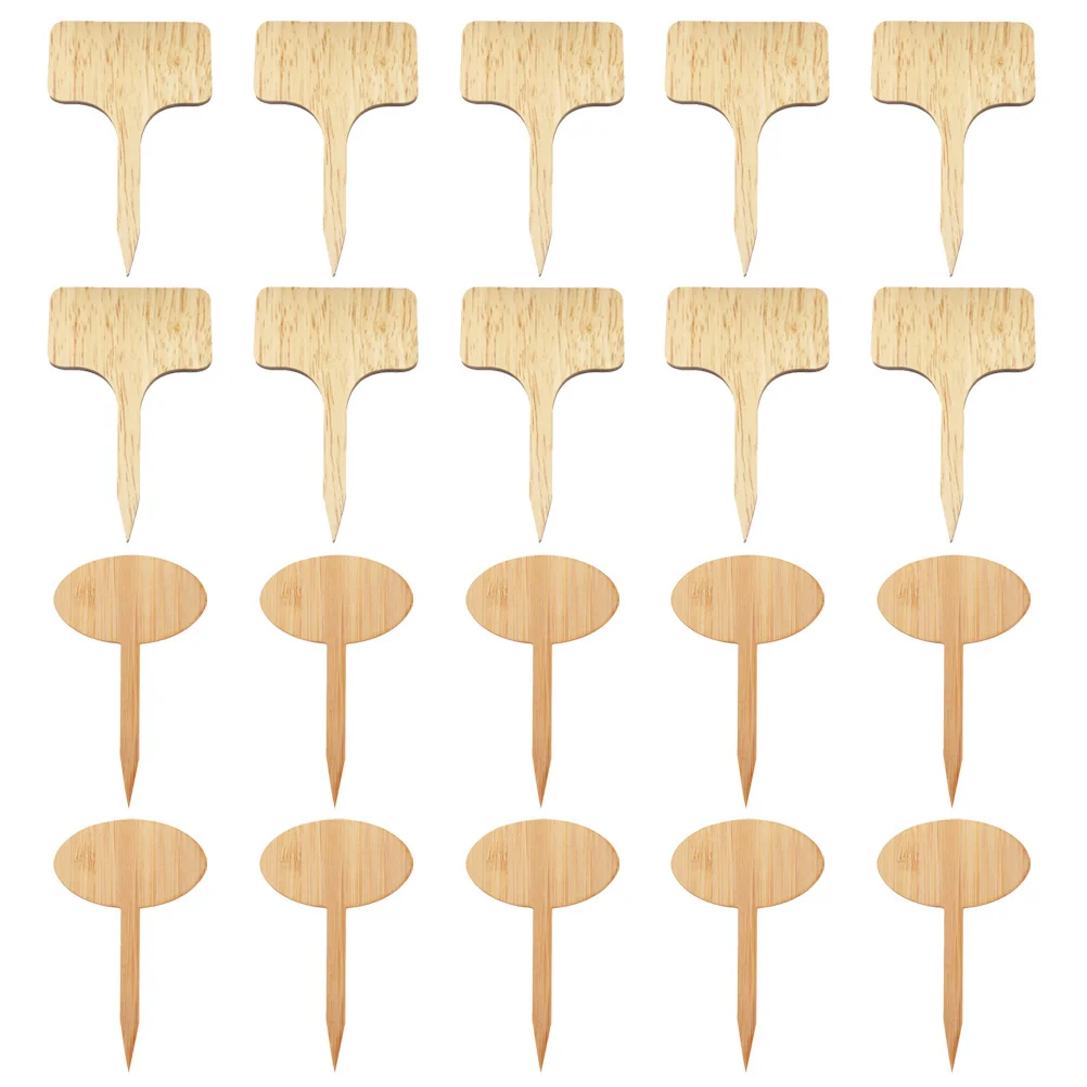 

50pcs Garden Plant Labels Bamboo Reusable Markers For Potted Plants Outdoor Gardening Flower Name Tags Decorative Plant Sign
