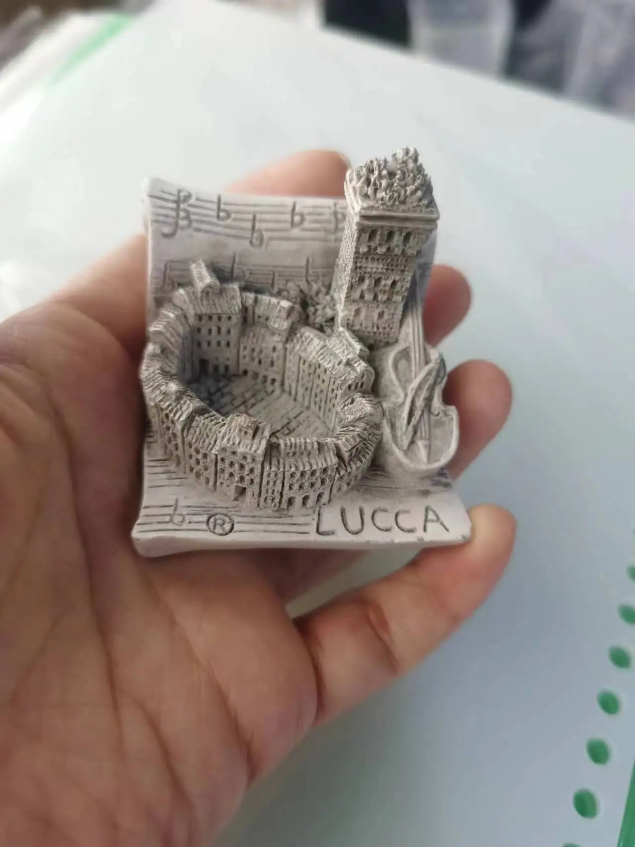 resin figure mental psychological sand table game box court therapy  building  lucca  italy