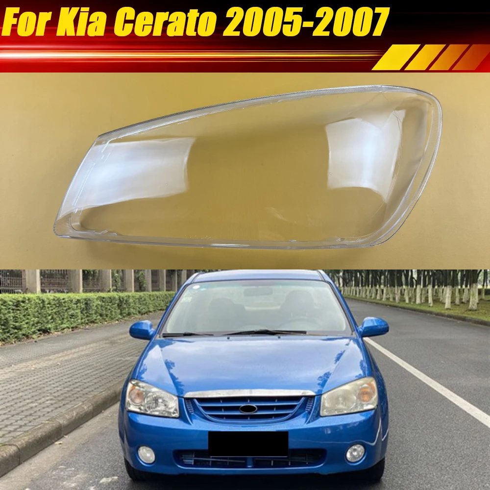 

For Kia Cerato 2005 2006 2007 Headlamp Transparent Mask Cover Headlight Shell Plexiglass Replace Original Lens Lampshade