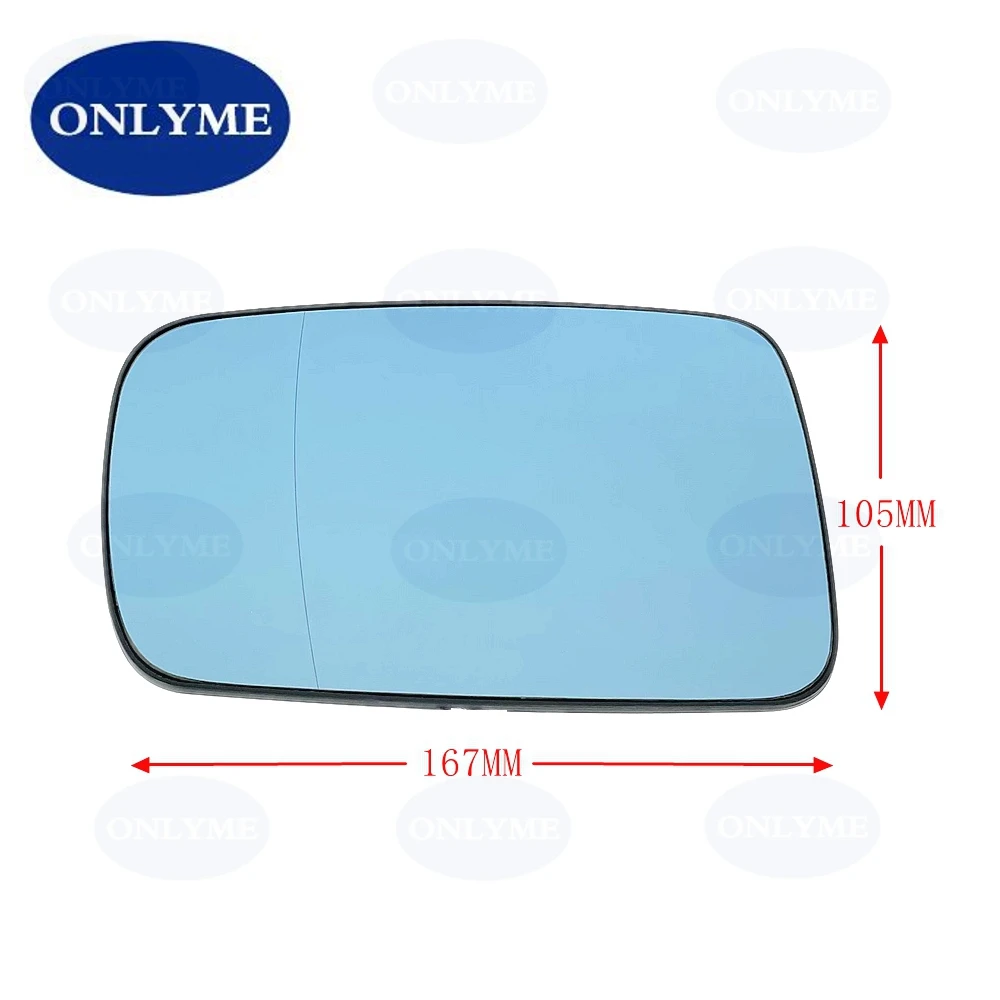 Car Blue Wide Angle Mirror Glass for BMW 3 coupe E46 (1999 -2006 ), 7 E65 E66 E67 (2002 -2008) 51167028427 ,51167028428