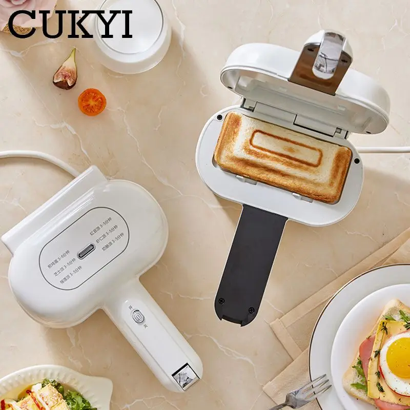 Double side heating Handheld Sandwich Maker Folding Grill Non-stick Frying pan Toast Bread oven Burrito Machine Hot dog Maker