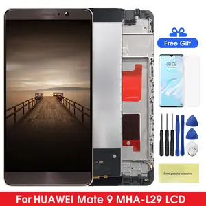 Bilashmart 5.9'' Display IPS Huawei Mate 9 LCD with Frame Touch Screen Digitizer Assembly Mate9 LCD MHA L29 MHA L09 MHA AL00 LCD
