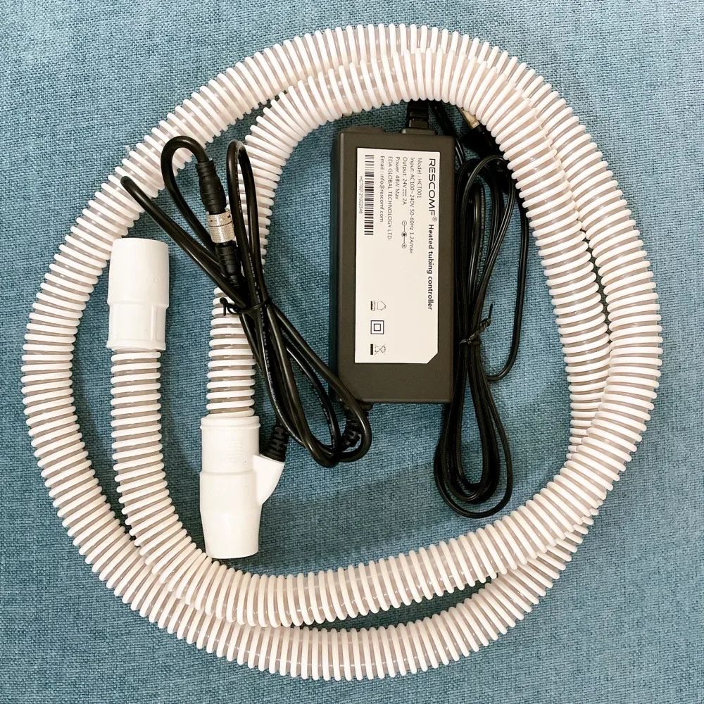 

RESCOMF Heated Breathing Tube Pipe Hose 180cm CPAP BiPAP Respirator Heater Tubing For Sleeping Apnea Anti Sorning