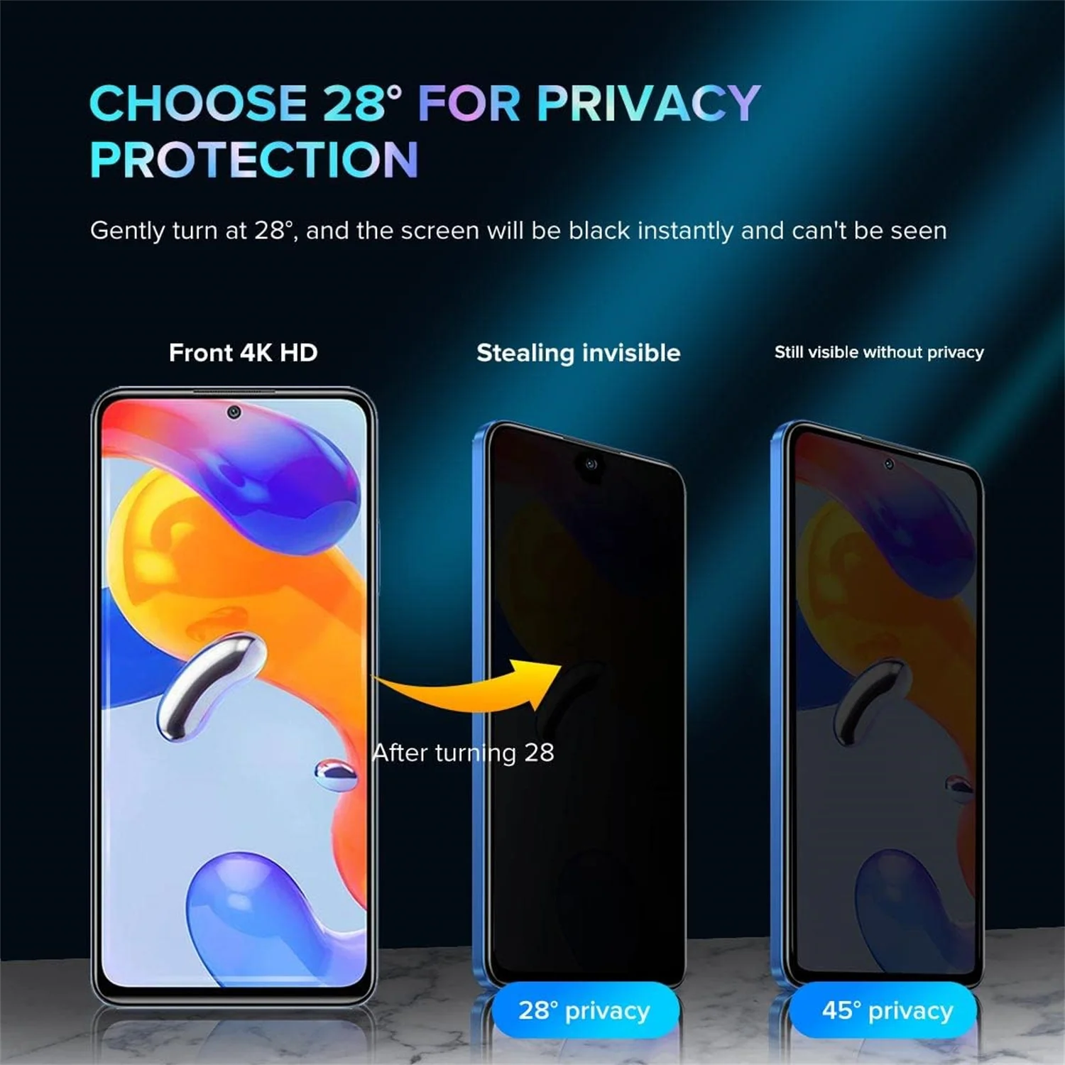 Privacy Screen Protectors For Blackview Oscal Tiger 12 Anti-spy Protective Glass For Blackview Shark 8 Anti-spy Privacy Glass