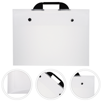 A3 Album Clip Portable Artwork Multifunction Drawing Portfolio Plastic Book Tote Bag Insert