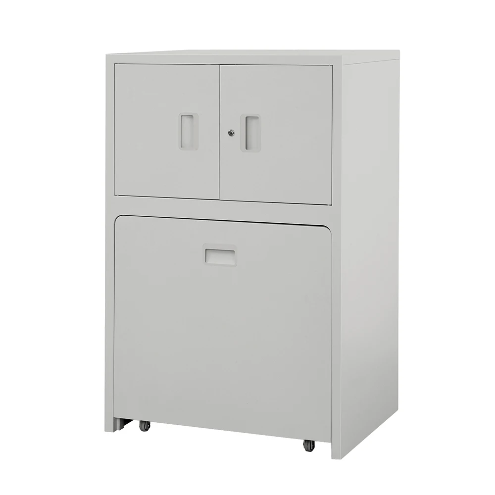 Factory Direct Price Wooden Office Filing Cabinet With Nap Folding Bed