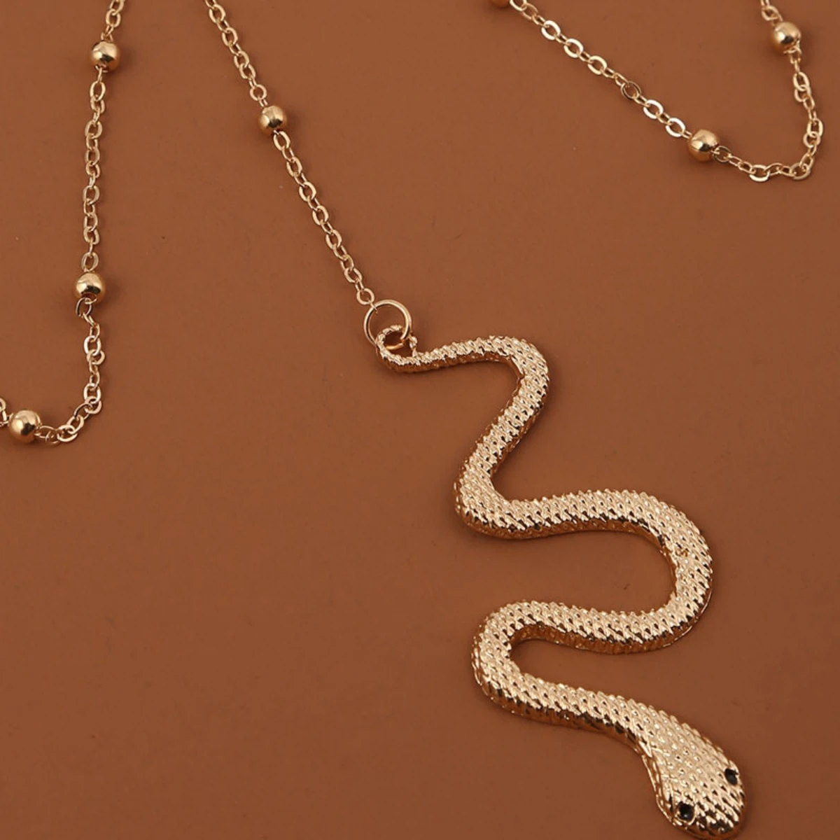 Women's Sexy Beach Exaggerated Snake Pendant Double Layer Leg Chain