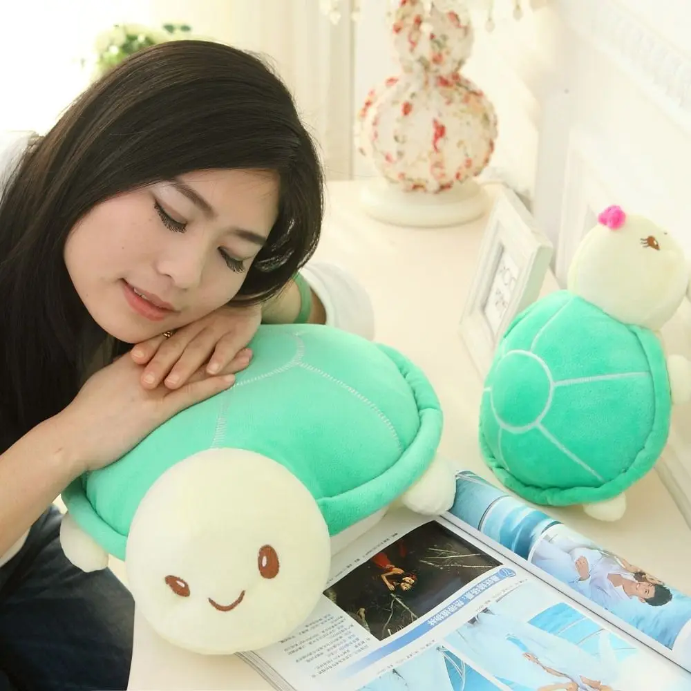 Pluszowa żółwia, zwierzę morskie, miłośnicy żółwi, puszysty żółw morski, urocza pluszowa maskotka, poduszka żółw morski, dekoracja samochodowa