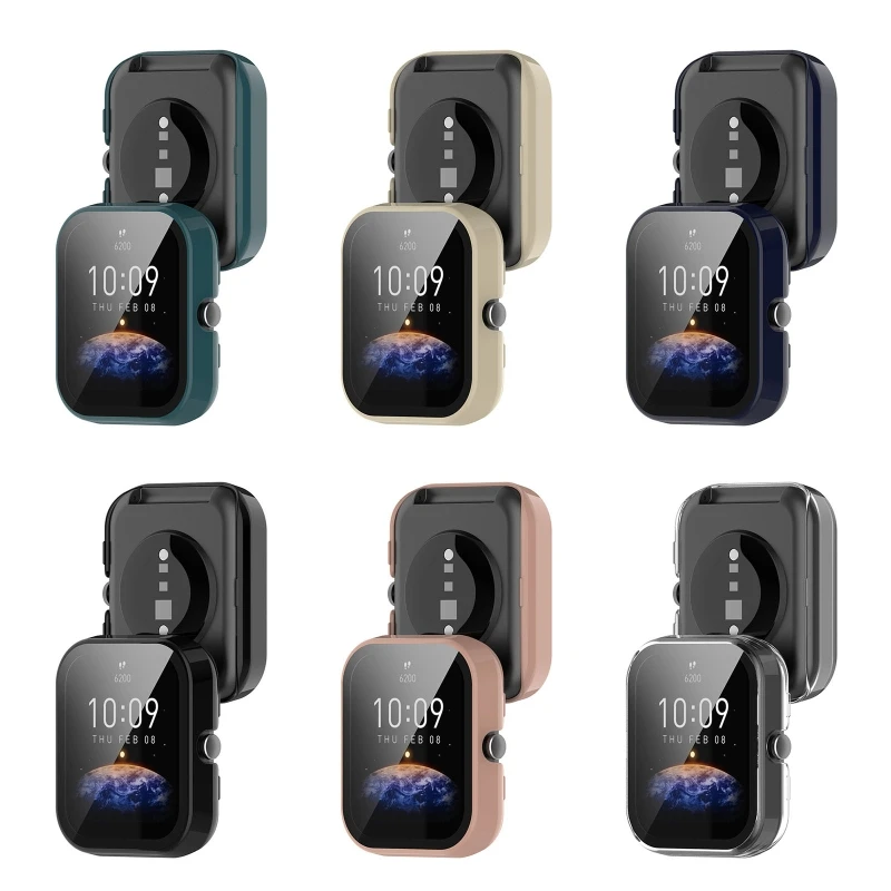Screen Protector Case Cover For Amazfit Bip 3 Bip3 Pro Smart Watch Protective Cover Bumper Shell Protection Frame